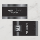 Het Visitekaartje van de Procureur van de advocaat (Voorkant / Achterkant)