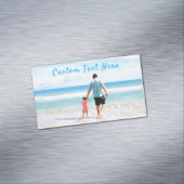 Het Visitekaartje van de Tekst van de Foto van de  Magnetisch Visitekaartje (Voorbeeld)