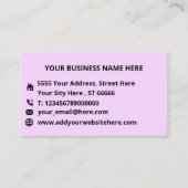 Het Visitekaartje van de Tekst van het Bedrijf van (Voorkant)