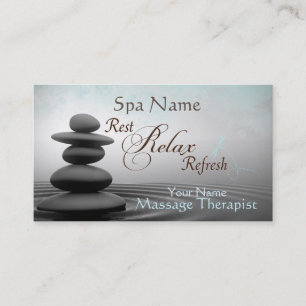 Het Visitekaartje van de Therapeut van de Massage