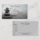 Het Visitekaartje van de Therapeut van de Massage (Voorkant / Achterkant)