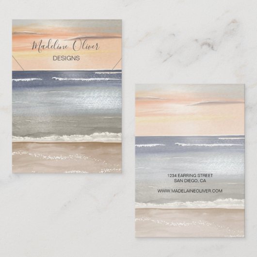 Het Visitekaartje van de Vertoning van het Ketting (Voorkant / Achterkant)