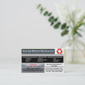 Het Visitekaartje van de Verwijdering van schroot  (Staand voorkant)