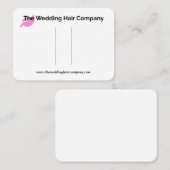 Het Visitekaartje van de Wedding Hair Company (Voorkant / Achterkant)