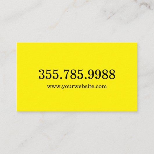 Het visitekaartje van Handyman (Achterkant)