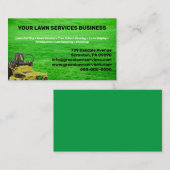 Het Visitekaartje van het Bedrijf van de Lawn Serv (Voorkant / Achterkant)