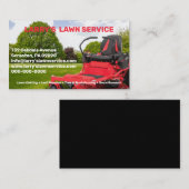 Het Visitekaartje van het Bedrijf van de Lawn Serv (Voorkant / Achterkant)