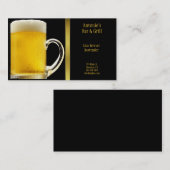Het Visitekaartje van het Glas van het bier (Voorkant / Achterkant)