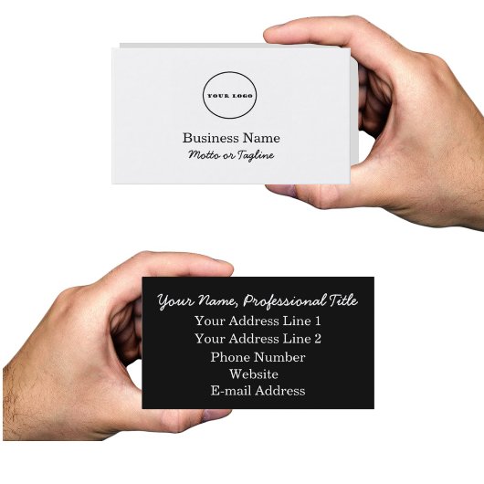 Het visitekaartje van het logo voegt uw visitekaar