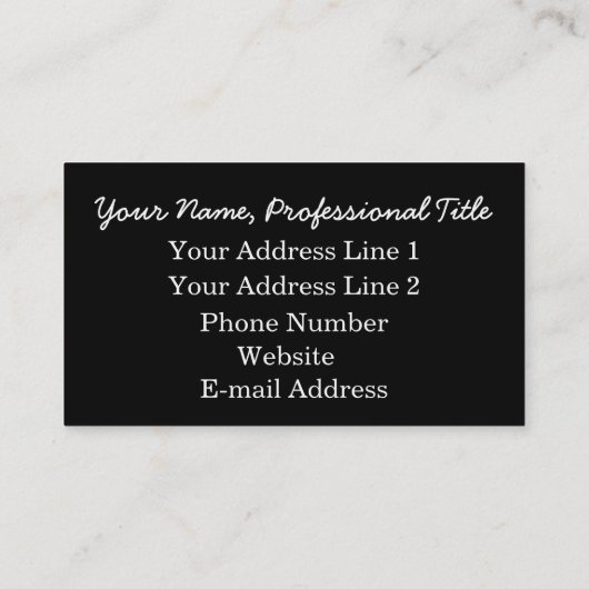 Het visitekaartje van het logo voegt uw visitekaar (Achterkant)