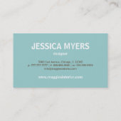 Het Visitekaartje van het Monogram van het manuscr (Achterkant)