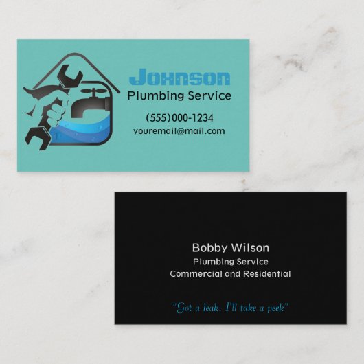 Het Visitekaartje van het Ontwerp van de Dienst va (Voorkant / Achterkant)