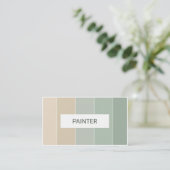 Het Visitekaartje van het Ontwerp van de Schilder (Staand voorkant)