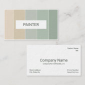 Het Visitekaartje van het Ontwerp van de Schilder (Voorkant / Achterkant)