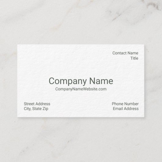 Het Visitekaartje van het Ontwerp van de Schilder (Achterkant)