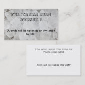 Het visitekaartje van ijsdatering breken (Voorkant / Achterkant)