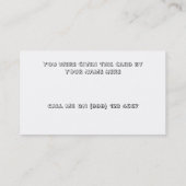 Het visitekaartje van ijsdatering breken (Achterkant)