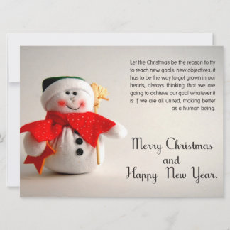 Het Visitekaartje van Kerstmis Feestdagenkaart