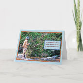 HET VISSEN EN/HAPPY BIRTHDAY/VISHERMAN OP RIVER BA KAART (Voorkant)