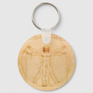 Het Vitruviaanse Man - Leonardo da Vinci Sleutelhanger