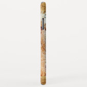 HET VITRUVIAANSE MAN, Monogram Rood Ruby, bruin Case-Mate iPhone Case (Achterkant/rechts)