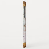 HET VITRUVIAANSE MAN, Monogram Rood Ruby, bruin Case-Mate iPhone Case (Achterkant/links)