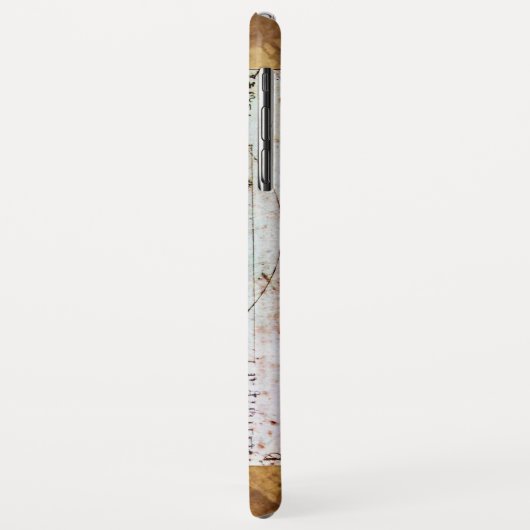 HET VITRUVIAANSE MAN, Monogram Rood Ruby, bruin Case-Mate iPhone Case (Achterkant/links)