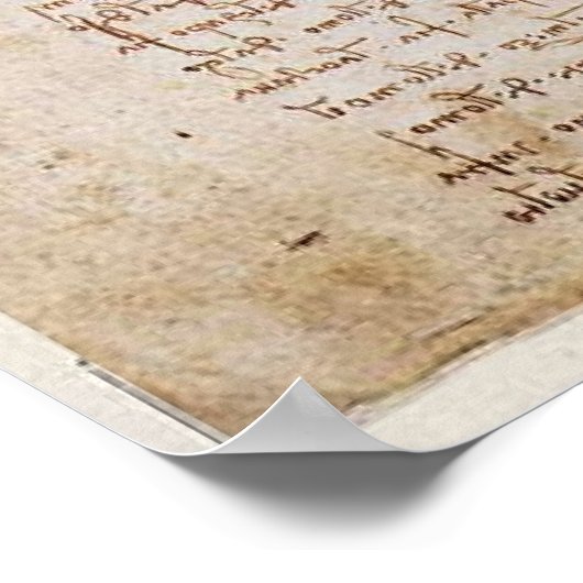 Het Vitruviaanse Man Poster (Hoek)