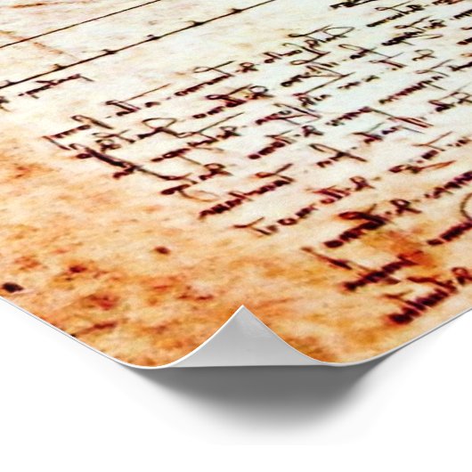 HET VITRUVIAANSE MAN POSTER (Hoek)