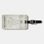 Het Vitruviaanse Man van Leonardo da Vinci Bagagelabel (Voorkant horizontaal)