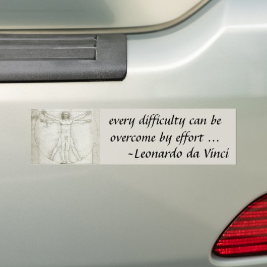 Het Vitruviaanse Man van Leonardo da Vinci Bumpersticker (Op auto)