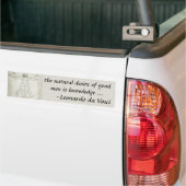 Het Vitruviaanse Man van Leonardo da Vinci Bumpersticker (Op Truck)