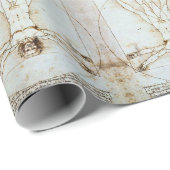 Het Vitruviaanse Man van Leonardo da Vinci Cadeaupapier (Rol Hoek)