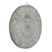 Het Vitruviaanse Man van Leonardo da Vinci Dartbord (Voorkant Links)