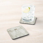 Het Vitruviaanse Man van Leonardo da Vinci Drankjes Onderzetter (Rechterzijde)