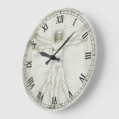 Het Vitruviaanse Man van Leonardo da Vinci Grote Klok (Hoek)