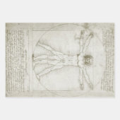 Het Vitruviaanse Man van Leonardo da Vinci Inpakpapier Vel (Voorkant)