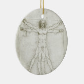 Het Vitruviaanse Man van Leonardo da Vinci Keramisch Ornament (Rechts)