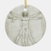 Het Vitruviaanse Man van Leonardo da Vinci Keramisch Ornament (Voorkant)