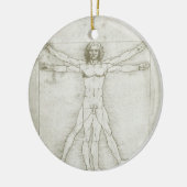 Het Vitruviaanse Man van Leonardo da Vinci Keramisch Ornament (Links)