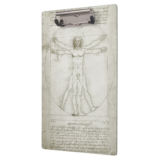 Het Vitruviaanse Man van Leonardo da Vinci Klembord (Links)