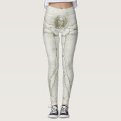 Het Vitruviaanse Man van Leonardo da Vinci Leggings (Voorkant)