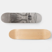 Het Vitruviaanse Man van Leonardo da Vinci Persoonlijk Skateboard (Horizontaal)