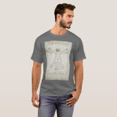 Het Vitruviaanse Man van Leonardo da Vinci T-shirt (Voorkant volledig)