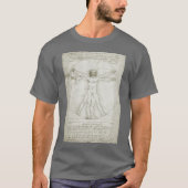 Het Vitruviaanse Man van Leonardo da Vinci T-shirt (Voorkant)