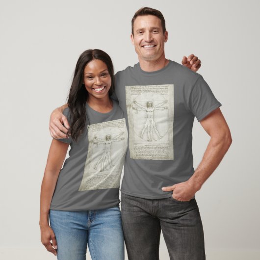 Het Vitruviaanse Man van Leonardo da Vinci T-shirt (Unisex)