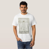Het Vitruviaanse Man van Leonardo da Vinci T-shirt (Voorkant volledig)