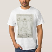 Het Vitruviaanse Man van Leonardo da Vinci T-shirt (Voorkant)