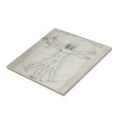 Het Vitruviaanse Man van Leonardo da Vinci Tegeltje (Zijkant)