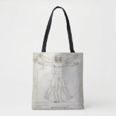 Het Vitruviaanse Man van Leonardo da Vinci Tote Bag (Voorkant)